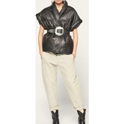 RUANDAI Women's Leather Vests