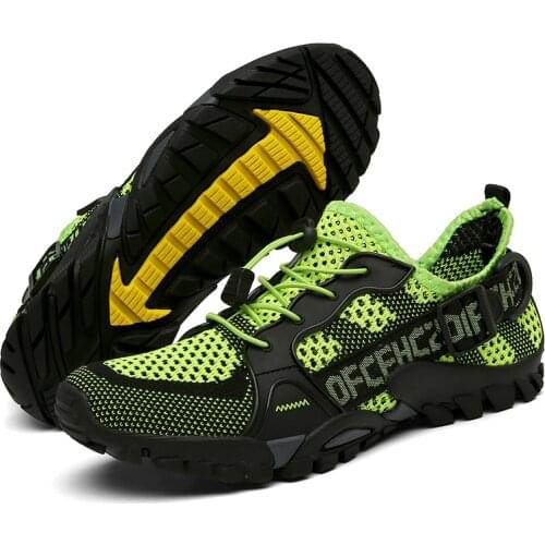Mesh Breathable Hiking Shoes Men Size 36-47 Mens Sneakers Outdoor Trail Trekking Mountain Climbing Sports Shoes Male Summer 2021