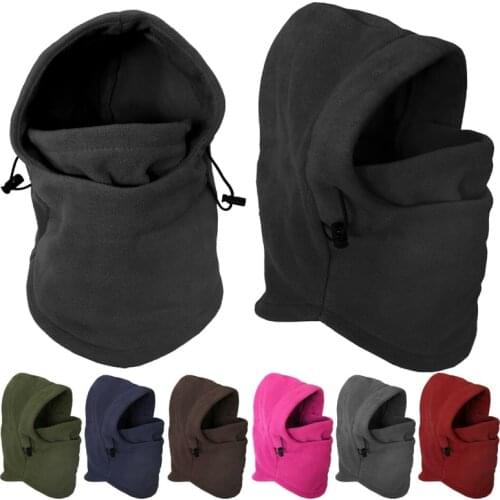 Fashion Warm Cap Winter Warm Men Women Hats Waterproof Thermal Fleece Balaclava Hat Hooded Neck Warmer Cycling Hiking Scarves