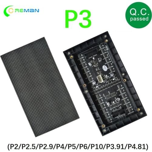 Led matrix p3 rgb panel pixel HD video viewing screen 64x32 screen module 192X96 P3 rgb indoor smd matrix