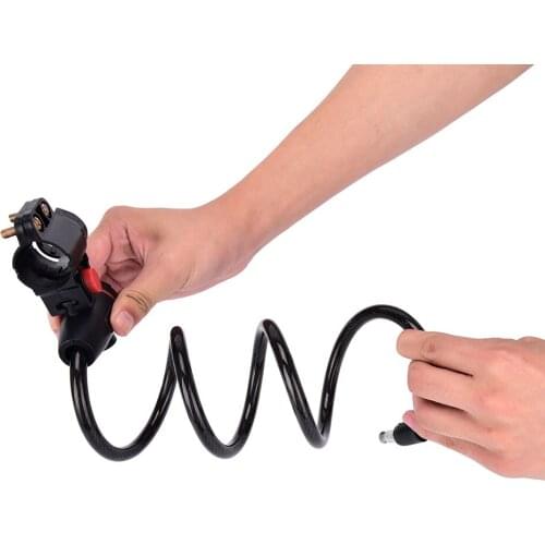 Universal Security Lock with 2 Keys Bike Lock Anti-Theft Steel Strong Wire Coil Cable for Bicycle Motorcycle