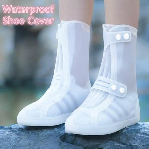 Waterproof Shoe Cover Mens Shoe Womens Water Resistant Protective Boots Thick Non-Slip Wear-Resistant Foot Sleeve Rain Boots