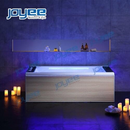 JOYEE High Quality One Person Acrylic Massage Tub with Waterfall Function Air Jet Whirlpool Water Hydro Spa Jacuzzi