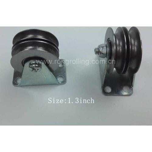 1.3 inch sliding double wheel groove U with bearings