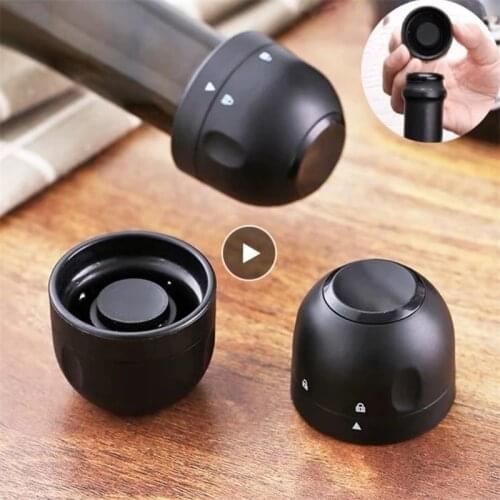 1/3Pcs ABS Vacuum Red Wine Bottle Cap Stopper Vacuum Sealer Wine Stopper Fresh Wine Keeper Champagne Cork Stopper Kitchen Tools