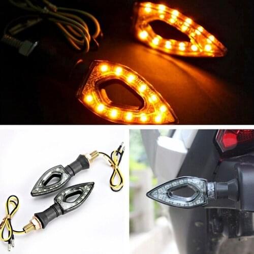 1Pc Tail Lights Indicators for Moto Motorbike Motorcycle Accessories yellow red 12 LED Turn Signal Motorcycle Turn Signals Light