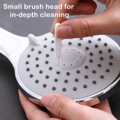 20pcs Shower Head Cleaning Brush Washing Anti-clogging Small Brush Pore Gap Cleaning Brush For Kitchen Toilet Phone Hole