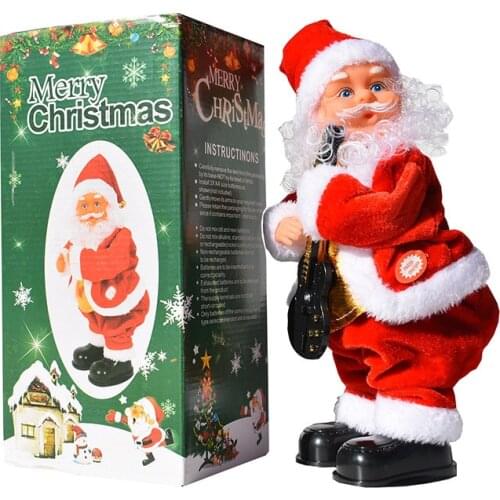 3 Type Christmas Gift Electric Musical Dancing Toy Santa Claus Doll Twerking Singing Doll Party Christmas Decoration Kids Gifts