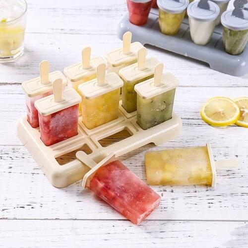9 Pack Ice Cream Mold DIY Ice Cream Model Ice Box Ice Cream Ice Cream Ice Cube Ice Tray