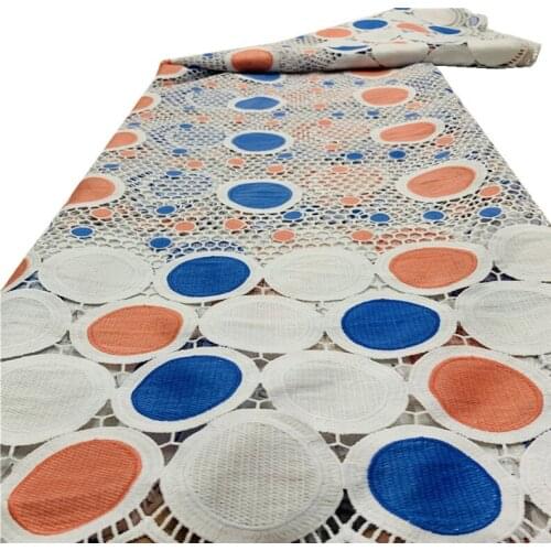 African Mesh Lace Nigerian Guipure Cord Fabric 2021 High Quality Lace French Laces Fabrics For Wedding Dress Sewing qx66-561