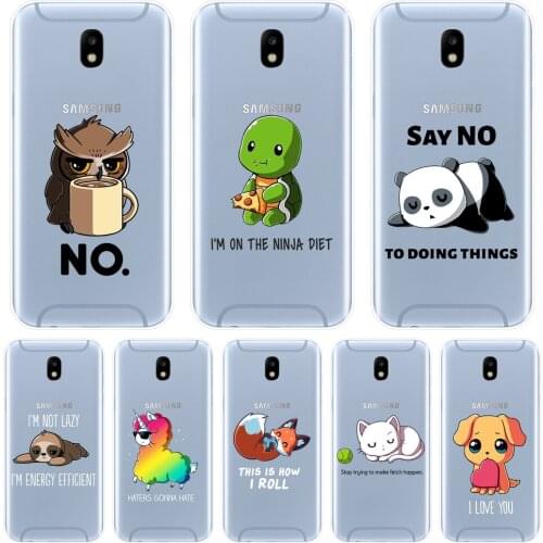 Quotes Dog Cat Phone Case For Samsung Galaxy J3 J5 J7 2015 2016 2017 J4 J6 J8 Plus 2018 J2 J5 J7 Prime Soft Silicone Back Cover