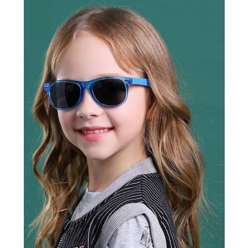 Childrens Polarized Sunglasses Classic Rice Nail Kids Boys Girls Colorful Shades Eyewear UV400 TR90 2021 Fashion Gift