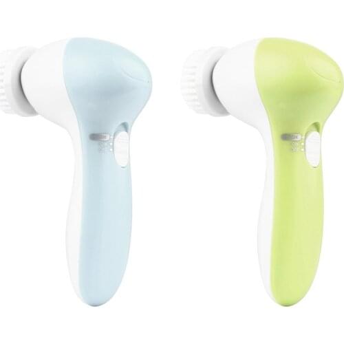 HOT SALE 5 in 1 Set Electric Wash Face Machine Facial Cleanser Pore Cleaner Face Cleaning Mini Skin Beauty Massager Brush