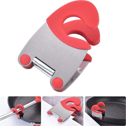 Stainless Steel Pot Clip Scoop Convenient Anti-scalding Pot Pan Clamp Tongs Holder Pot Holder Kitchen Gadgets Accessories