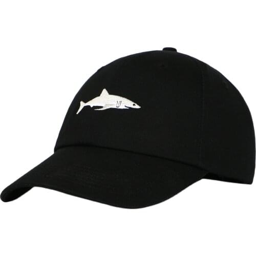 100% washed cotton men baseball cap fitted cap snapback hat for women gorras casual casquette embroidery shark new