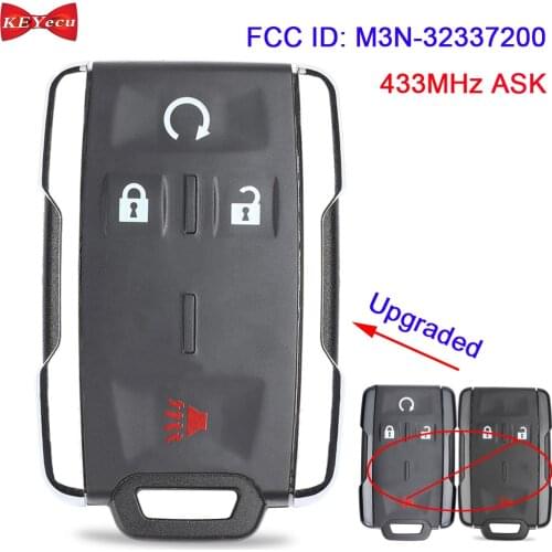 KEYECU for Chevrolet Silverado 2019 2020 2021 for GMC Sierra 2021 Remote Key Fob M3N-32337200 13577764 13577765 433MHz ASK