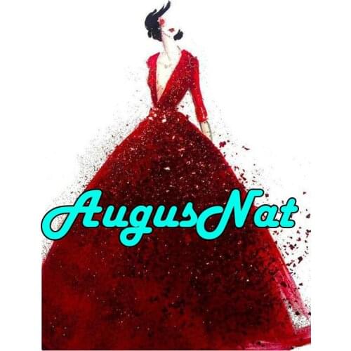 Red dress diamond painting full drill wedding decor diamant embroidery sticker diamond dotz diy mosaic pictures decor craft gift