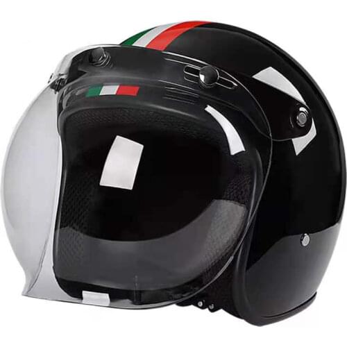 Motorcycle Helmet Open Face Retro 3/4 Half Jet Vintage Pilot Casco Moto Capacete Mopeds Enduro MTB Vespa Scooter Cross Casque