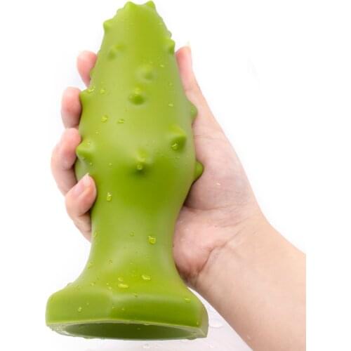 New Anal Toys Buttplug Diameter 32/42/52/62mm Huge Anal Ball Dilator Butt Plug Silicone Soft Barbed Stimulation Prostate Massage