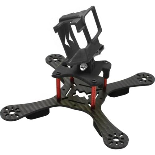 ONE180 Carbon Fiber FPV Racing Drone Frame Kit with 3D Printing TPU Camera Mount Angle Adjustable for GOPRO 5/6/7 Action Camera