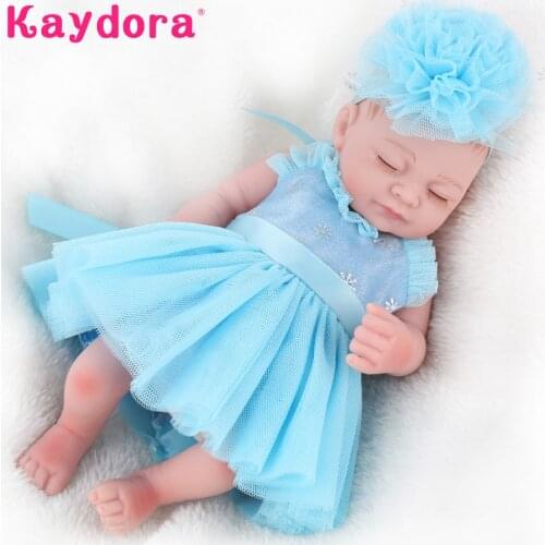 Reborn Baby Doll Toys Alive Bebe reborn Toddler Full silicone Play Toys Christmas gift Handmade Adorable 10 inch 25cm Playmates