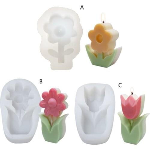 Flowers Epoxy Resin Mold silicone molds for epoxy resin Keychain Mold Resin Cast Mold is Easy to Disassemble Diy Jewelry Pendant