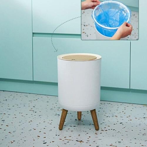 Modern Luxury Trash Can Bathroom Garbage Bag Holder Plastic Car Trash Bin Paper Basket Rangement Cuisine Trash Bag Holder ED50TC