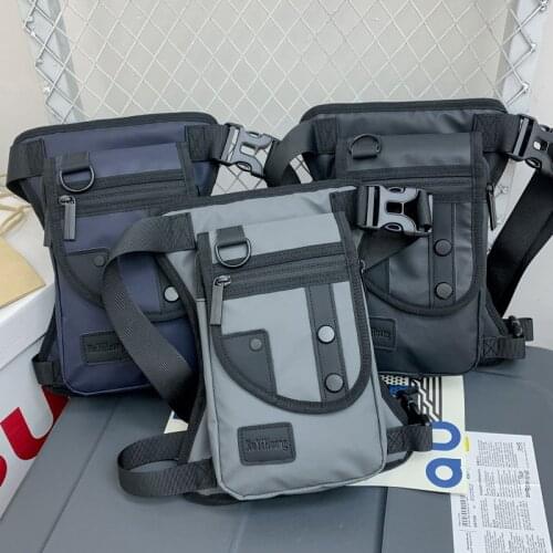 High Quality Men Drop Leg Bag Waterproof Nylon Thigh Hip Bum Beltleg Fanny Pack Motorcycle Riding Crossbody Shoulder Bag