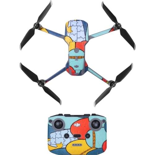 SUNNYLIFE Waterproof Skin Protective PVC Stickers Drone Body Arm Remote Control Protector Scratch-proof for DJI Mavic Air 2