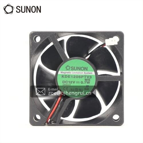 SUNON KDE1206PTV3 6025 12V 0.7W three-wire speed measurement ultra quiet cooling fan