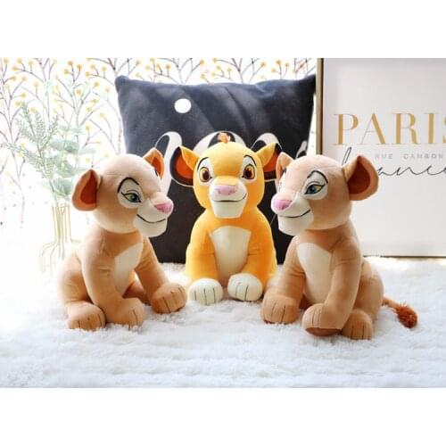 High Quality 11.8'' 30cm The Lion King 1pc Sitting Simba Nala Plush Toy Mufasa Soft Stuffed Animals doll Children Christmas Gift