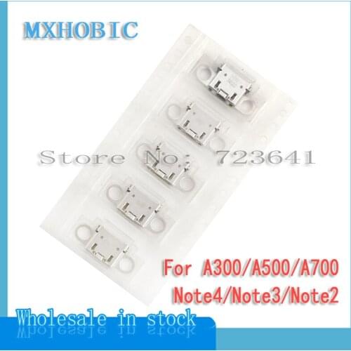 10pcs/lot Dock Connector Charger Port for Samsung Galaxy A3 A5 A7 A300 A500 A700 Note 4 3 2 USB Charging Micro Socket Plug