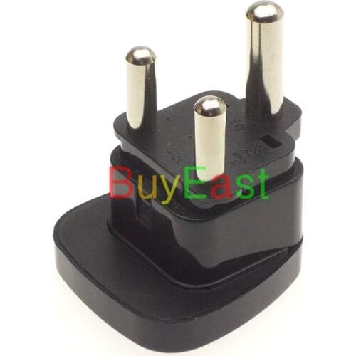 10 X Big South Africa Travel Adapter Type M 8.7mm Old English Convert US EU AU GB ' B/W Safety Shutter