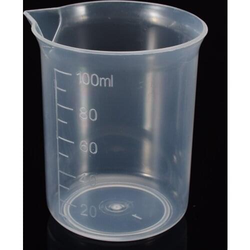 100ML Plastic Measuring Cup Clear Lab Kitchen Measuring Cup Tools With Scale For Baking Beaker Liquid Container