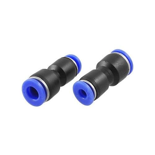 2 Pcs 6mm to 4mm Straight Pneumatic Fitting Push In Quick Connectors