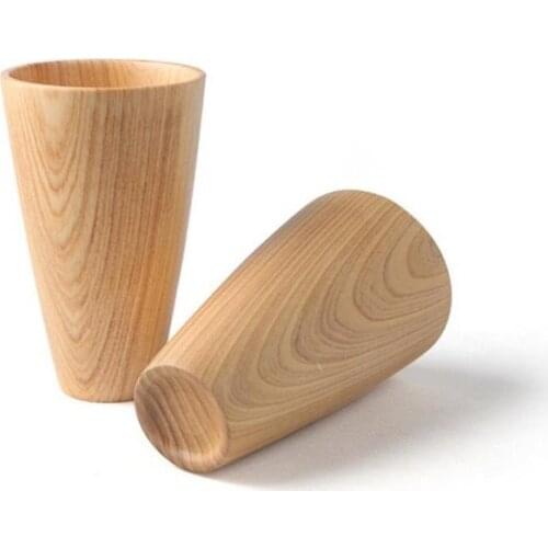 20pcs Natural Wood Tea Cup Japanese Style Caneca Xicara Wooden Beer Healthy Drinking Cup Craft Kitchen Supplies Gift ZA1199