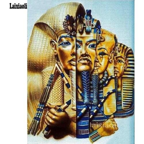 5d Diy diamond embroidery Egyptian Pharaoh painting full rhinestones pasted diamond painting cross stitch kits mosaic needlework