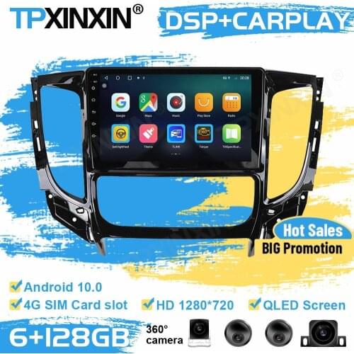 360 Cameras Car Radio Stereo Receiver Android 10 For Mitsubishi Pajero 2016 2017 2018 GPS Player Navigation Auto Audio Head Unit