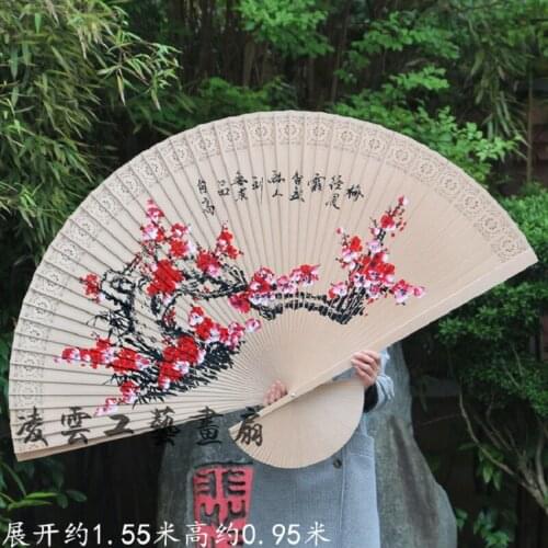 Crafts large hanging fan office study decorative fan craft folding fan wooden fan Gui gift fan free delivery