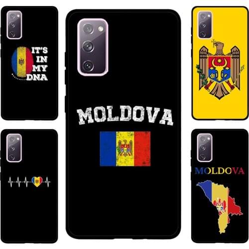 Moldova Flag For Samsung S20 FE S8 S9 S10 S10e S21 Case For Galaxy Note 20 Ultra Note 10 Plus Coque