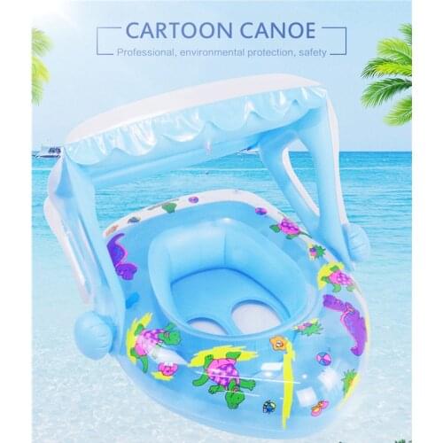Summer Childrens Swimming Seat Cartoon Infant Inflatable Floating Ring Toddler Car Ride Boat Auxiliary Outdoor Fun Sports Toy