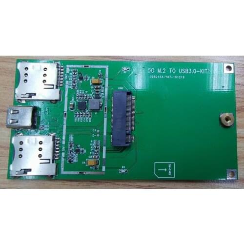 In stock! For RM500Q-GL EM05 EM06 EM12-G EM20-G module M.2 to USB3.0 Type-C adapter with 2 SIM card slot