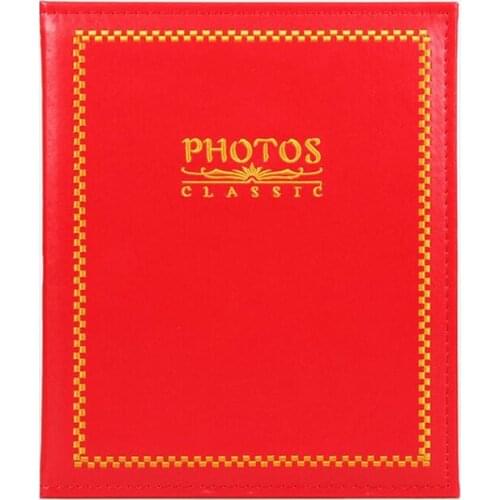 7 Inch Colorful PU Photo Album Scrapbook 200 sheets Interleaf Type Leather Family Photos Album Wedding Gift Free Shipping