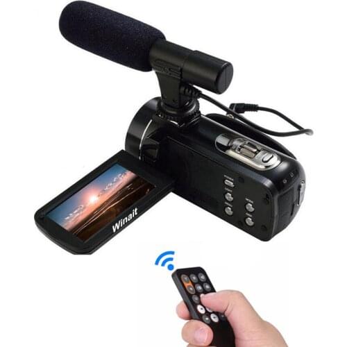 Hot Sale 3.0" Touch Screen 24mp Camera Video Professional Full HD 1080p 64GB Memory China HDV Camcorder With Built-In WIFI