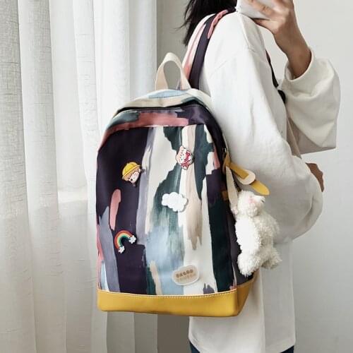 Camouflage Japanese Girl Backpacks for Women 2020 Schoolbag Female Ins Korean Harajuku College Student Backpack Woman Luxury New