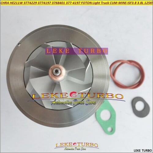 Turbo Cartridge CHRA HE211W 3774229 3774197 3768401 377-4229 377-4197 For FOTON Light Truck CUM-MINS ISF3.8 3.8L 125KW 170HP