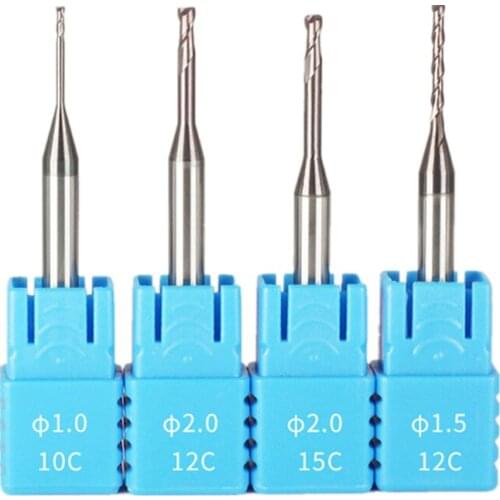 HRC60 R0.2 R0.5*4D*50L deep grooving corner rounding end mill Solid Tungsten Carbide End Mill for CNC machine cutter
