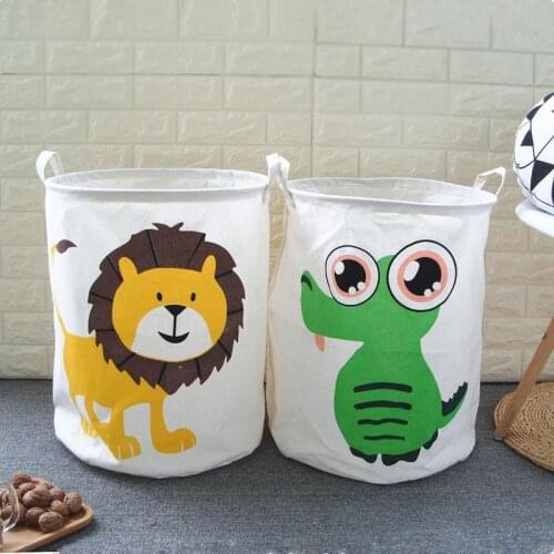 Multifunctional Fabric Folding Geometric Dirty Clothes Toy Storage Bucket Household Storage Basket Dirty Clothes Laundry Basket