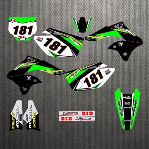 Motorcycle 3M Decals Stickers Backgrounds Graphics kits For Kawasaki KXF250 KX250F 2006 2007 2008 250KXF KXF 250 KX 250F