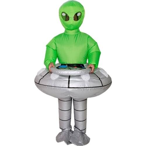 Cartoon Doll Spaceship Halloween Adult Cosplay Inflatable Suit Festive Party Clothing Set Carnival Party Event Funny Toy